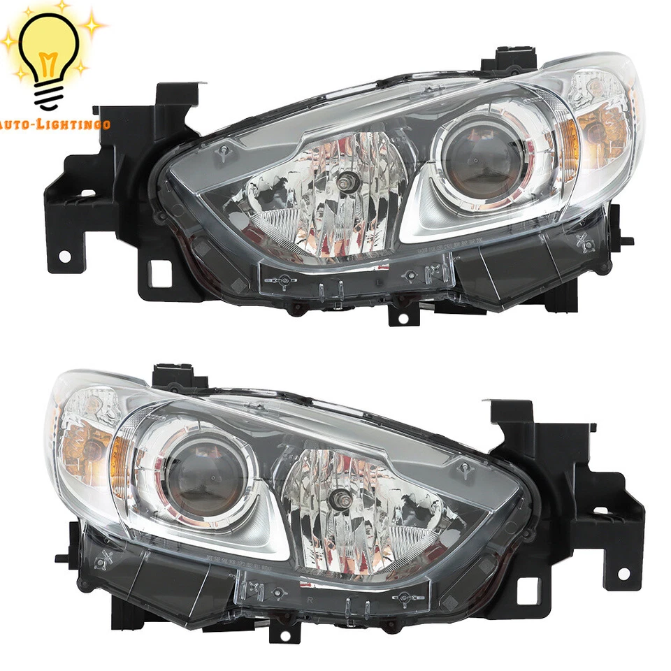 Left&Right Side Headlights Headlmaps Assembly For Mazda 6 2014-2016 2017 Halogen Foto 2 de 4