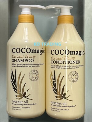 (2-Pk) COCOmagic COCONUT HONEY Protein-Rich Strengthening SHAMPOO + CONDITIONER