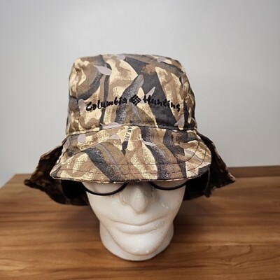 Vintage Columbia Trapper Hat Delta Camouflage Camo Duck Hunting
