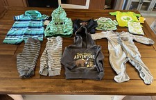 10-Piece Lot Mixed Baby Boy Clothing Sz 9 Months Carters Disney NWT EUC