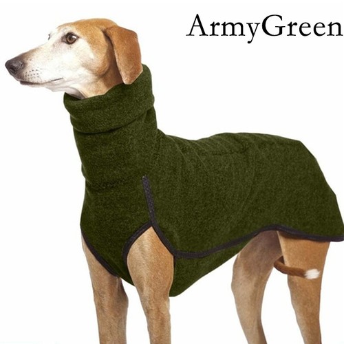 Haustier Hund Winter hoher Kragen Pullover Windhund Whippet Kleidung Lurcher Mantel - Bild 5 von 23