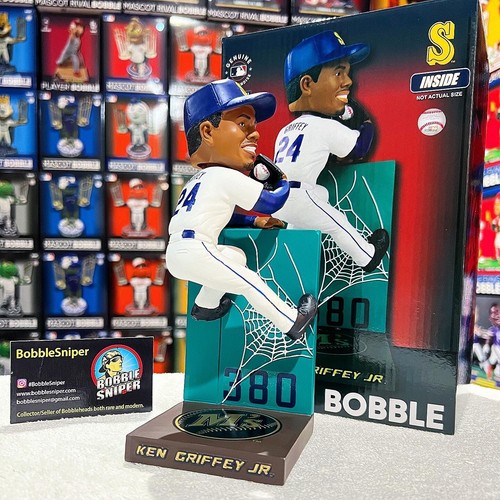 KEN GRIFFEY JR. Seattle Mariners 1991 "Spider Wall Catch" MLB Bobblehead - Picture 2 of 12