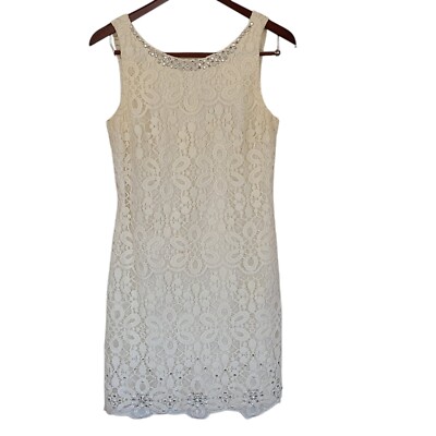 laundry by shelli segal lace mini dress Laundry by Shelli Segal Lace Mini Dress Size 8P Petite Black Sleeveless