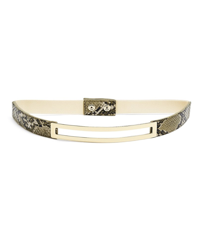GUESS SNAKE LEATHER BELT GUESS SNAKE SHINE BELT BW9222P5220 CREME/GOLD – Stylewoerden main image 4