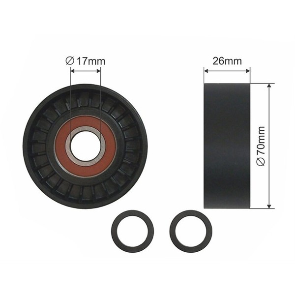 NTY Spannrolle Keilrippenriemen Passend FüR BMW 3Er Touring E46 320D-image
