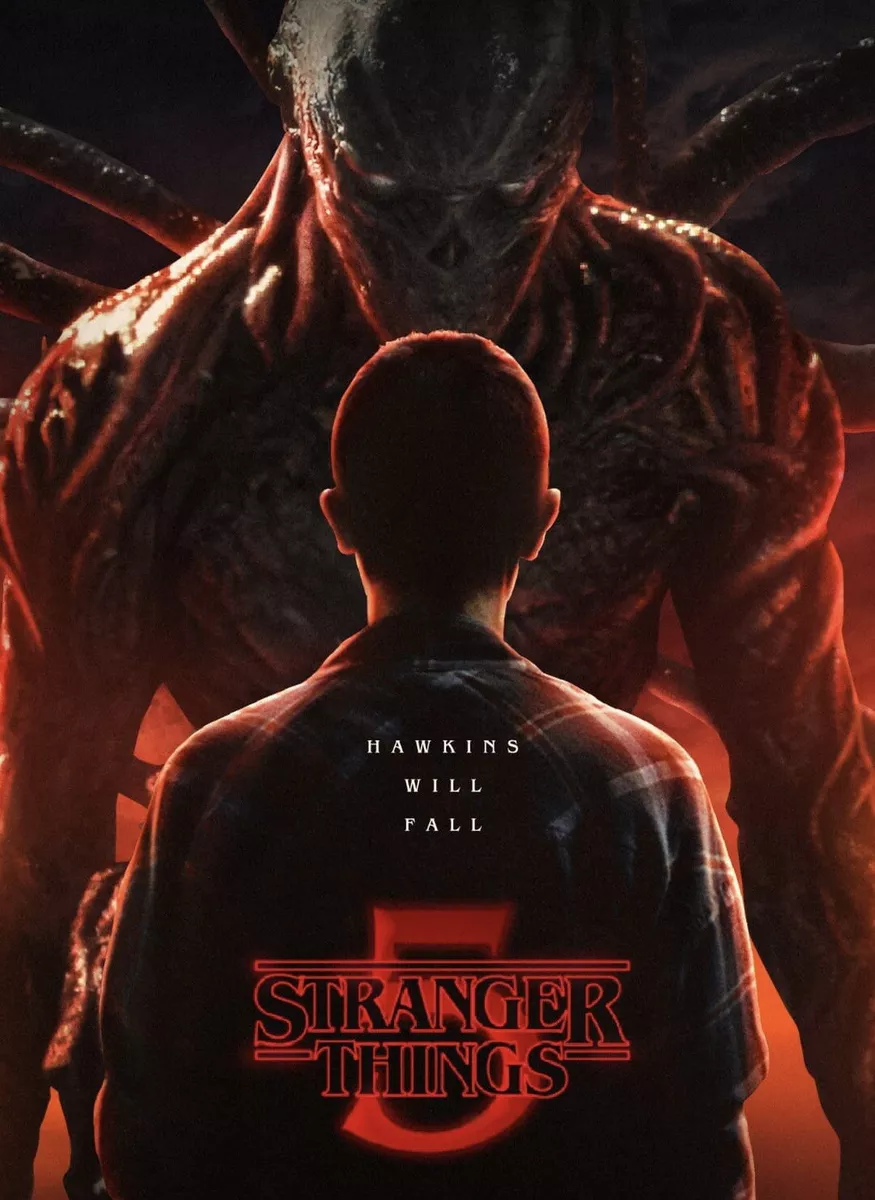 Stranger Things Season 5 The Final Season Netflix A4 Poster Art