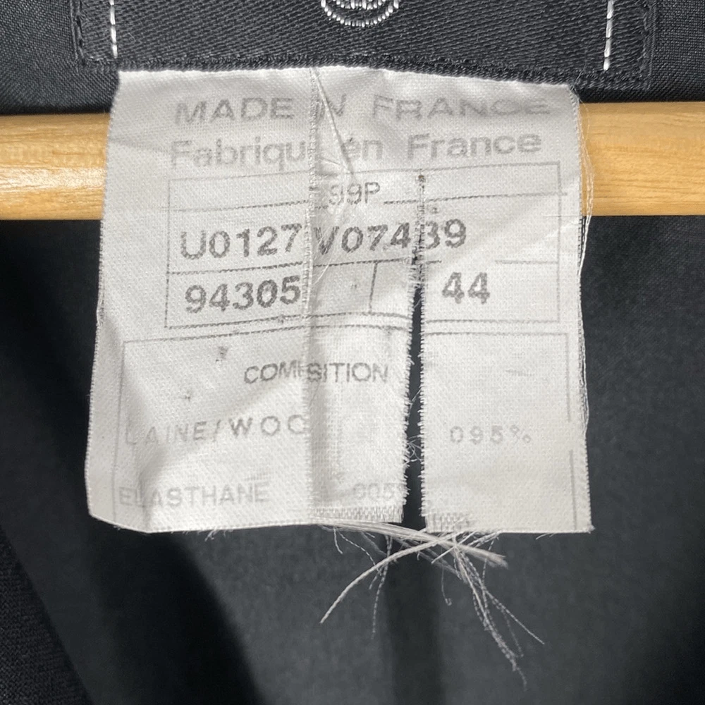 Blazer vintage Chanel lana nero taglia 44