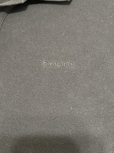 Vintage Patagonia Organic Cotton Polo Shirt Size XL Black Short Sleeve - Picture 6 of 8