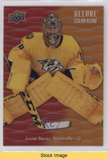 2023-24 Upper Deck Allure Color Flow Red Orange Juuse Saros #CF-4 READ