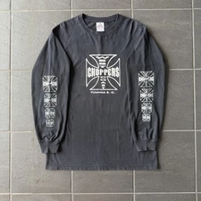 West Coast Choppers Long Sleeve Tee L Tijuana Mexico Biker Graphic USA Made Y2K!