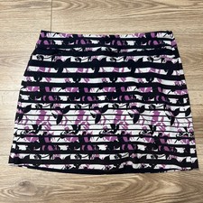 Lady Hagen Women  s Purple Athletic Stretch Golf Pockets Skort Size 16 A15 