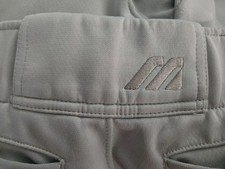 Mizuno Mens XS Baseball Pants Grey Dirty Mid /Knicker Inseam Length 24inch