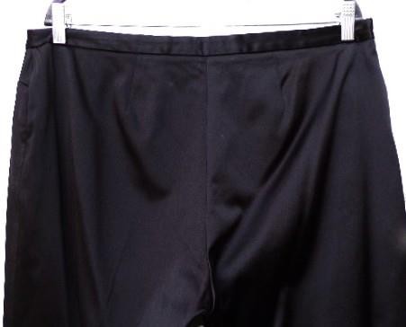ADRIENNE VITTADINI SCHWARZE SATINHOSE GERADES BEIN Größe 14 - Bild 5 von 5