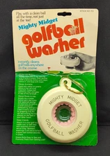 Mighty Midget Golfball Washer White Golf Ball Cleaner New In Package Vintage 701