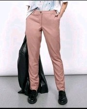 Wildfang The Empower Trouser Rose Brown Tapered Leg Size 8 NWT PANT