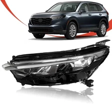 Driver Side Headlight Assembly for Honda CR-V 2023 2024 2025 LED Lamp W/ Bulbs