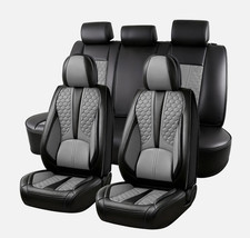 For Dodge Ram 1500 2500 3500 Car Seat Covers Front Rear Protectors Leather Set
