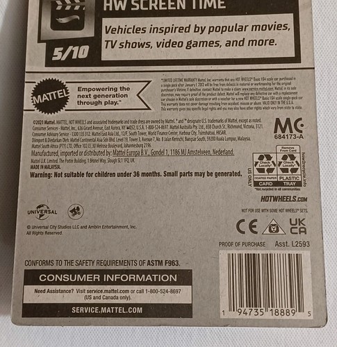 2022 HOT WHEELS *BACK TO THE FUTURE* *TIME MACHINE HOVER MODE* *HW SCREEN TIME* - Imagen 8 de 8