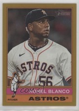 2025 Topps Heritage Chrome Gold Border 44/50 Ronel Blanco #310 4l3