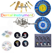 Dental Endo Screw Post Completed Silver/Gold Plated Conical Pins/Fiber Posts