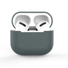 Dark Green Wireless Bluetooth Earphone Case Ultra Thin Soft Cover For Earbuds