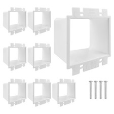 8Pcs BE2 Electrical Box Extender 2Gang Outlet Box Extender White Wall Hardware