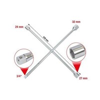 RadkreuzschlüSsel FüR Lkw, 3/4 Zollx24X27X32Mm KS Tools 518.1155