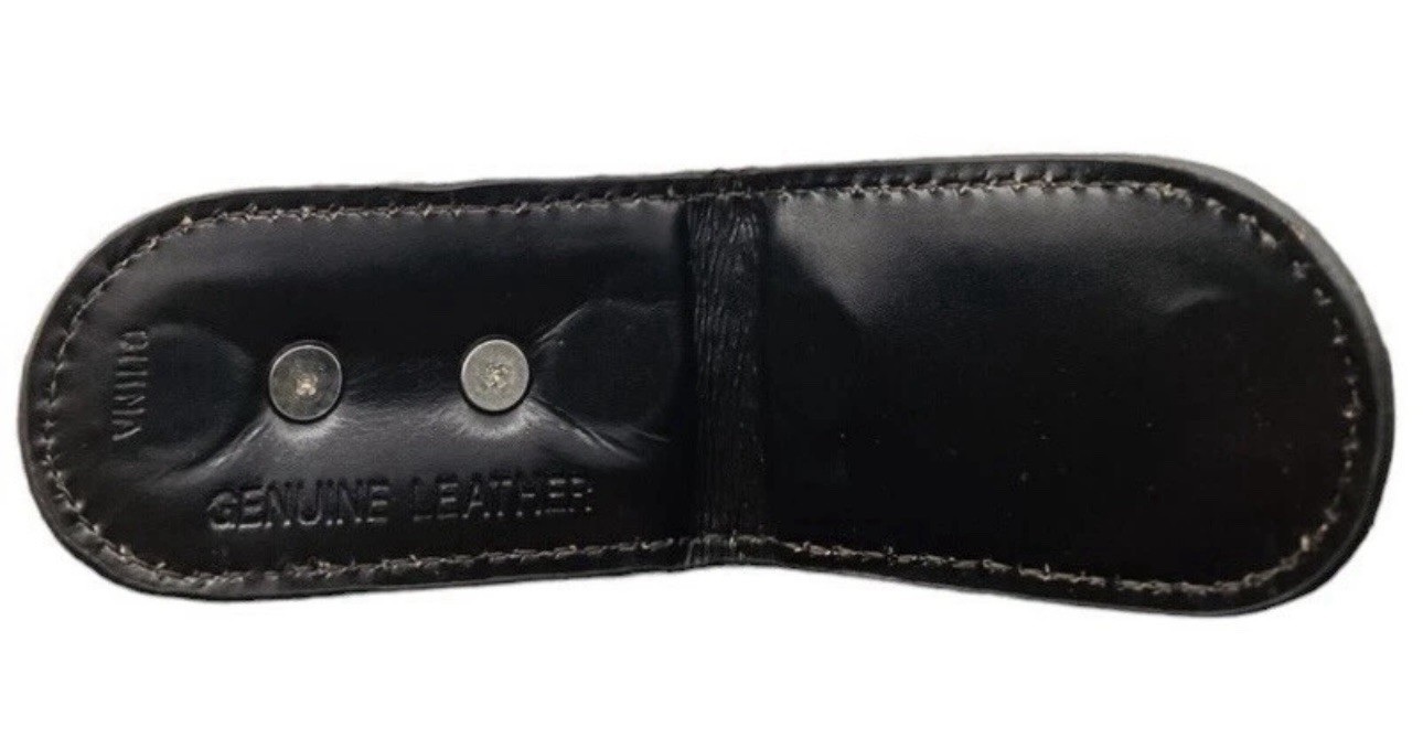 Georgia Southern Eagles Genuine Leather Money Clip in Brown-Enmon-New in Tin