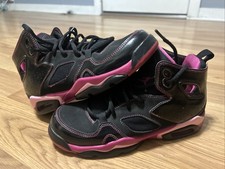 GIRLS JORDAN 555333-018 RARE Flight Club Pink/Black 5YYouth