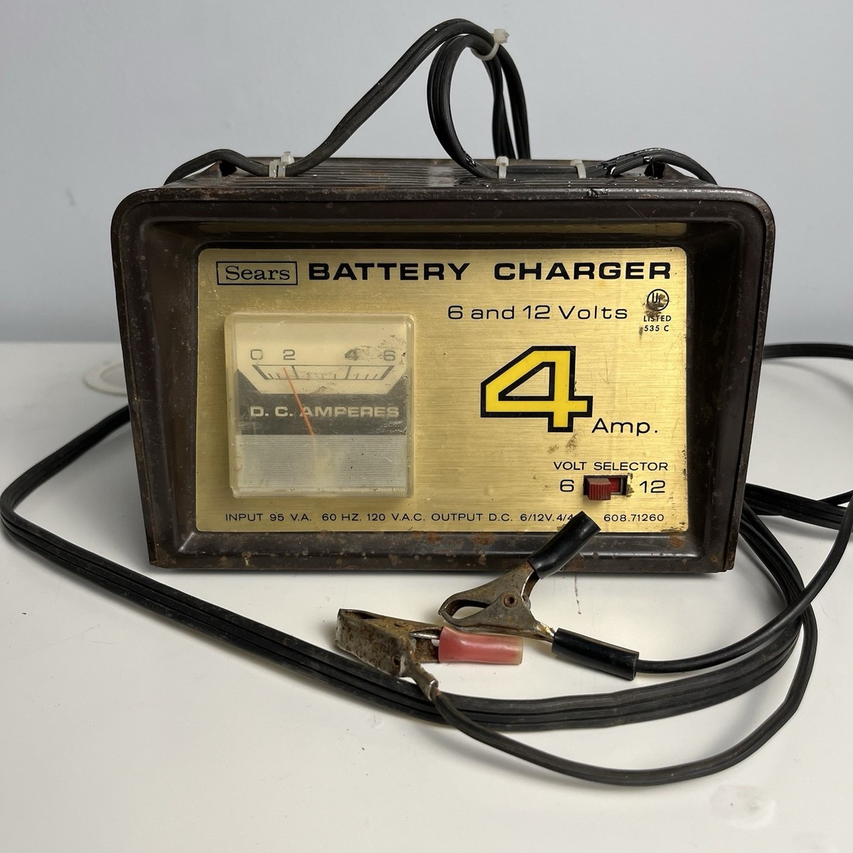 Vintage SEARS Amp 6/12 Volt Battery Charger for sale