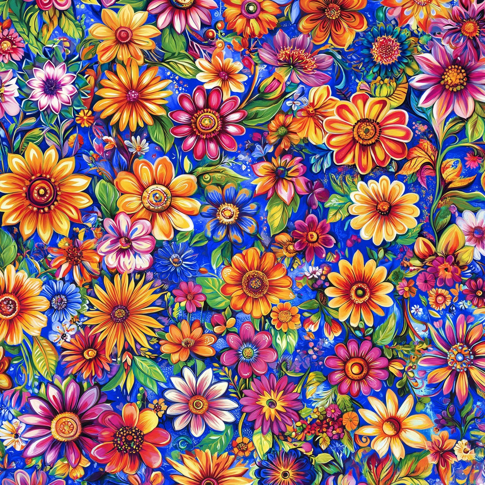 Groovy Garden Fabric 45