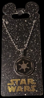 Disney Parks & Lucas Films Star Wars Galactic Empire Emblem Pendant on Necklace 