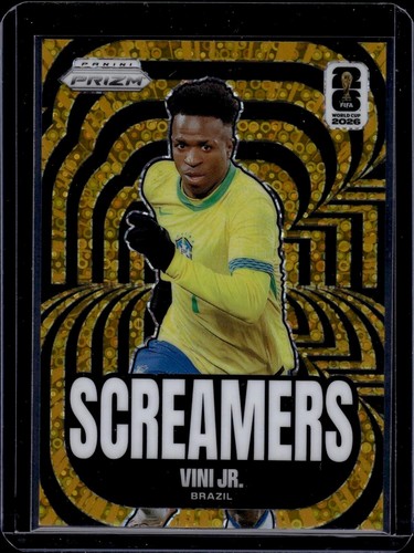 2026 Prizm FIFA World Cup #10 Vini Jr. Screamers Breakaway Gold Prizm #/10