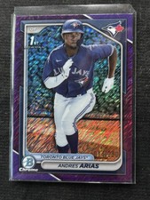 2024 Bowman Chrome - Andres Arias #BCP-236 Purple Shimmer Refractor 14/250 (RC)