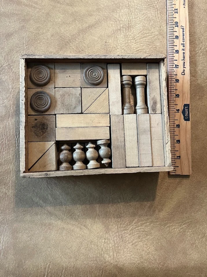 Antique Wooden Building Block Set Victorian Architectural Toy - Image 2 of 4