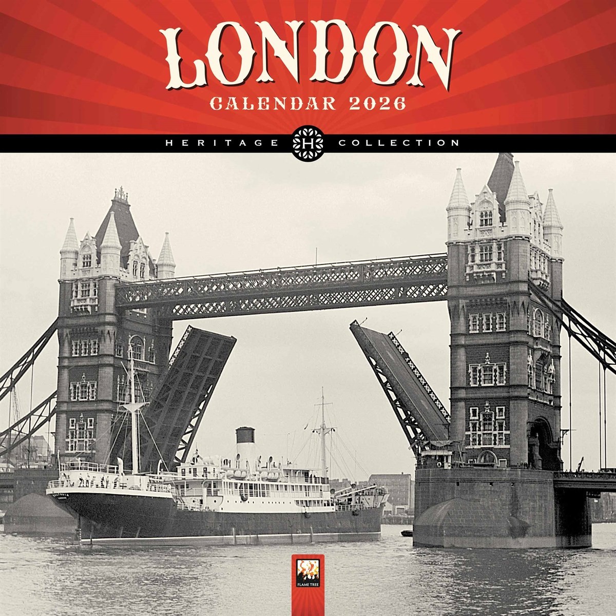 London Heritage Calendar 2026, Wall Calendars, Month To View, Travel, Gift