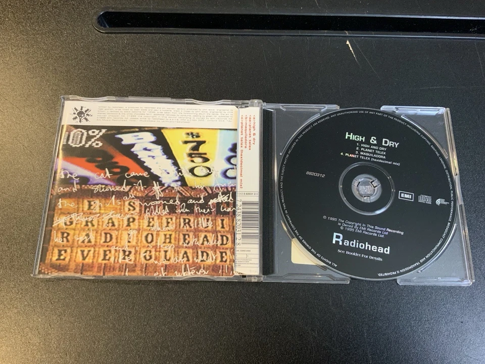 Radiohead High & Dry Planet Telex CD 1995 Import UK First Edition CD1 Foto 3 de 4