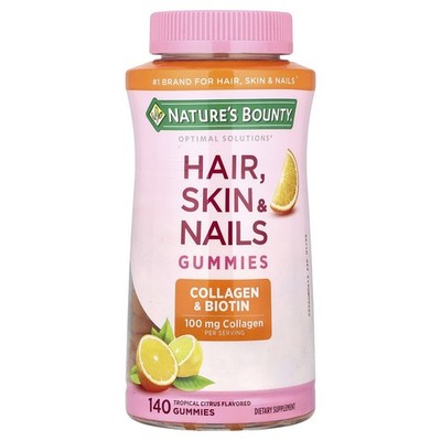 Nature's Bounty, Haare, Haut und Nägel, tropische Zitrusfrüchte, 140 Fruchtgummi