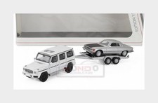 Schuco Mercedes G-class (w463) 2018 With Trailer + Sl-class 450slc 5.0 Coupe (c107) 1980 1:87 87U00068