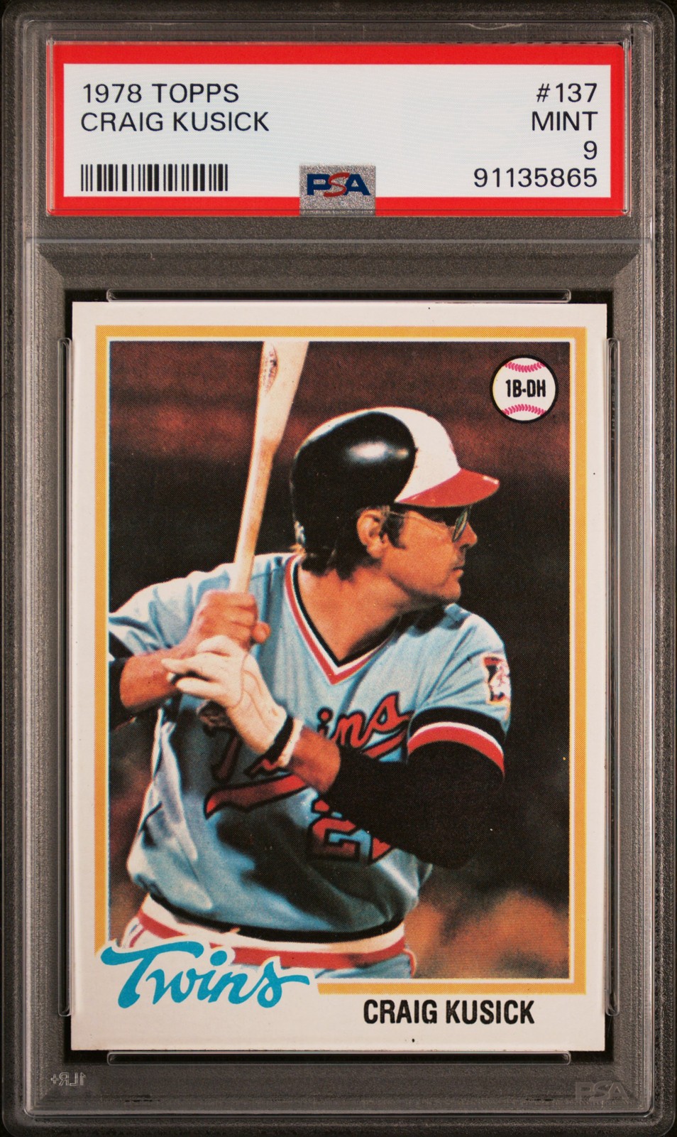 1978 TOPPS #137 CRAIG KUSICK PSA 9