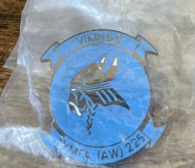 80s USMC Fighter Attack Squadron VMFA (AW) 225 Vikings LAPEL PIN