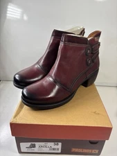 Pikolinos Ankle Boots Arcilla US 7.5 EU 38 Garnet Red Brown W1T-8906C2