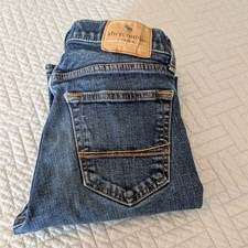 Abercrombie Jeans Kids Size 11/12 Blue Straight 0474 