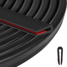 ToLanbbt Rubber Edge Trim U Channel - 1/16" Self Adhesive Sheet Metal Edge Guard