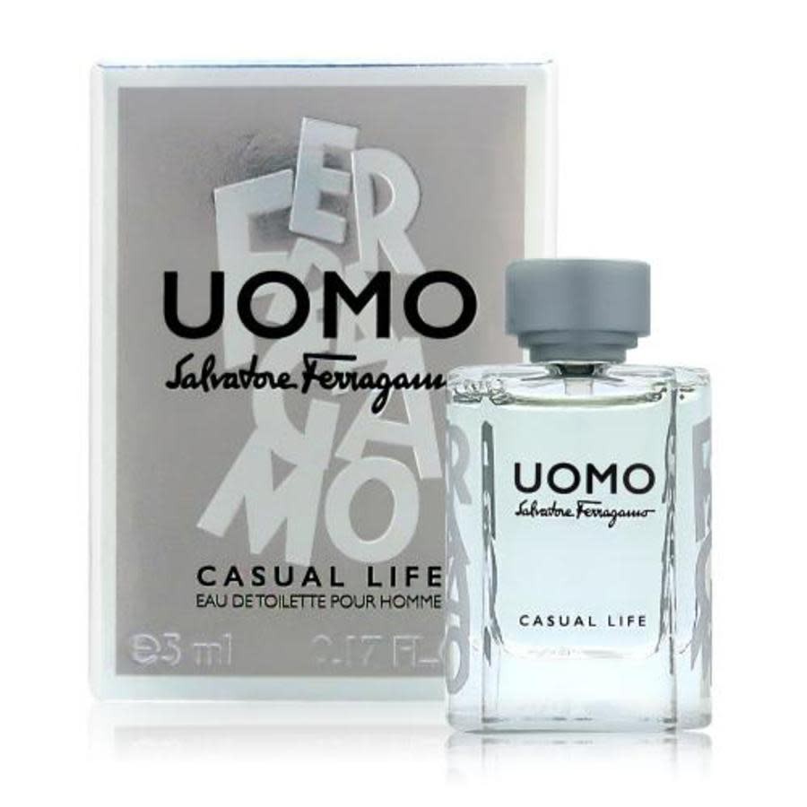 Salvatore Ferragamo Men Uomo Casual Life EDT Spray 0.17 oz Fragrances