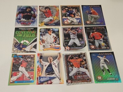 Houston Astros Lot (12) Stars/RCs- Inserts, #d, Foil- read description