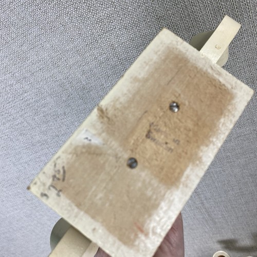 2 Skandinavische Schweden Holz Kerzenleuchter Weihnachten Kerzenständer Elfenbein Handbemalt - Bild 4 von 7