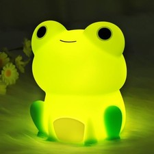 Night Light, Cute Gifts, Soft Silicone Lamp Nursery Nightlight LED Night Frog