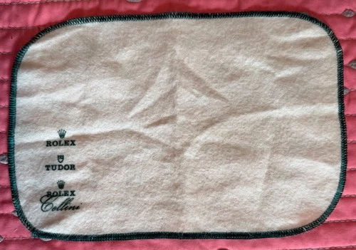 Genuine Vintage Rolex Tudor & Rolex Cellini Watch Polishing Cloth Used