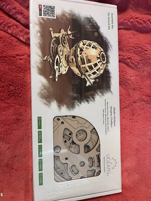 UGEARS Globus Wooden 3d Globe Model Utg0068 Never Opened